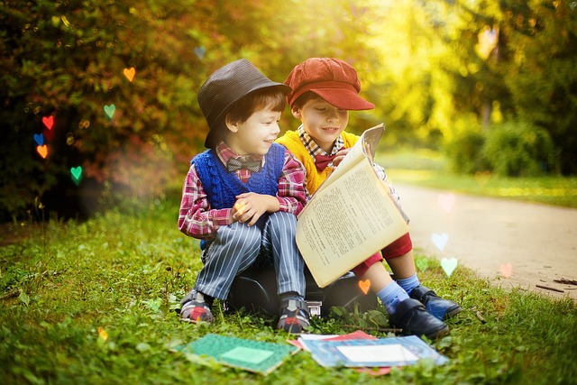 children reading
